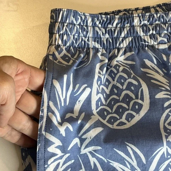 Chubbies‎ Lined Blue Pineapple Swim Trunks 7" Inseam Drawstring Pockets 2X Large - Picture 5 of 7